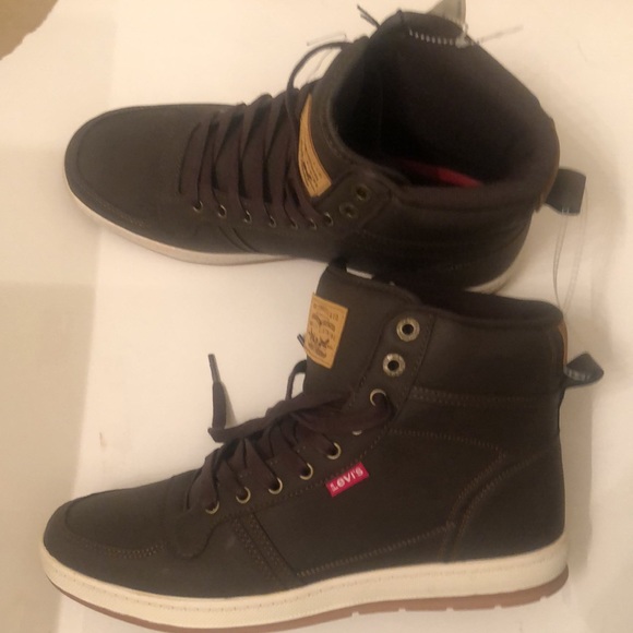 Levi’s Hi Top  Brown Casual Sneaker - Picture 3 of 4